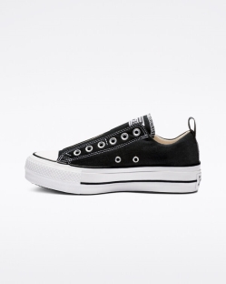 Converse Chuck Taylor All Star Női Slip On Fekete/Fehér | SZGJQMT-HU